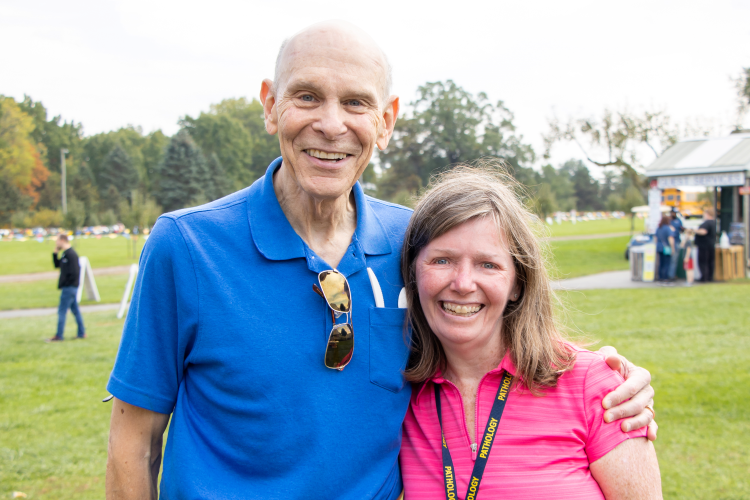 Dr. David Keren and Regina Ferguson at the 2021 Fall Picnic.
